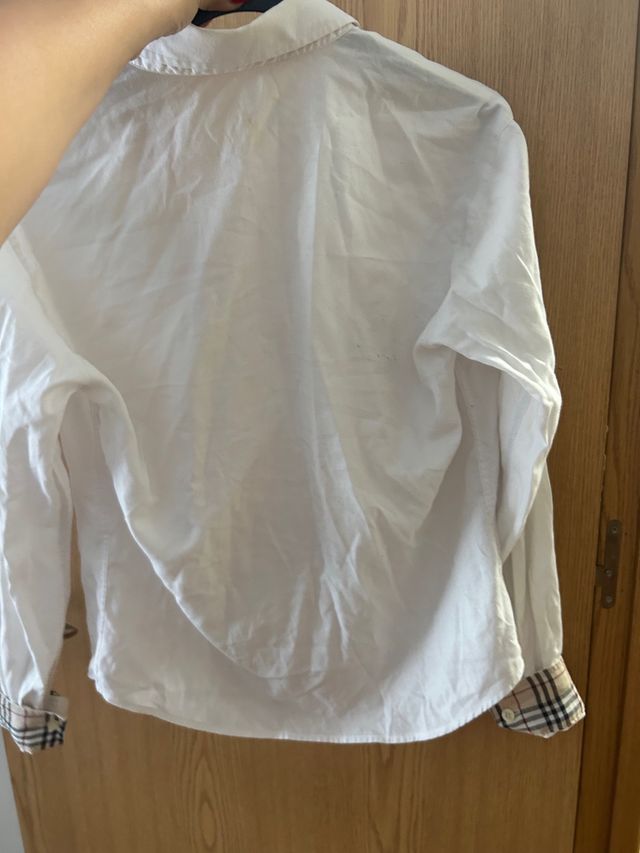Camisa Burberry Blanca Talla XL