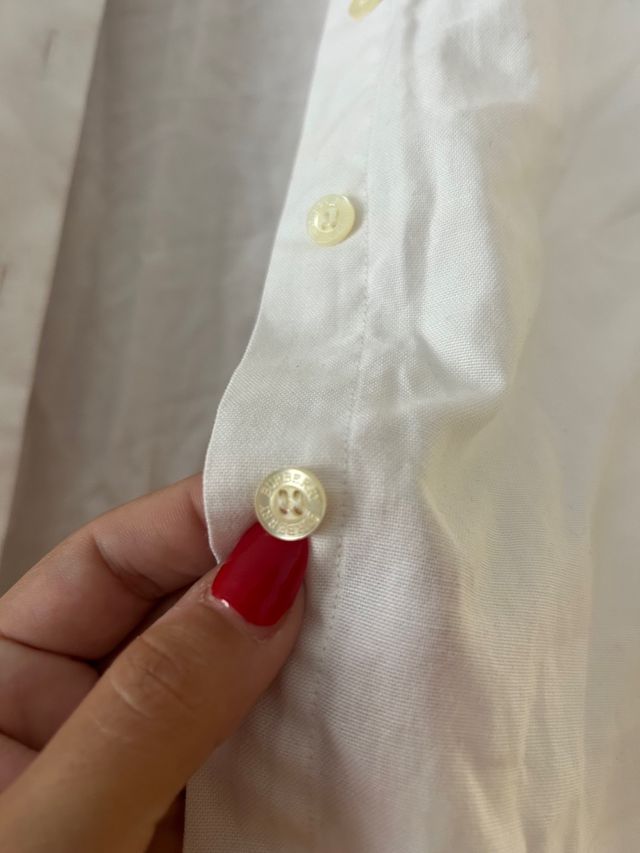 Camisa Burberry Blanca Talla XL