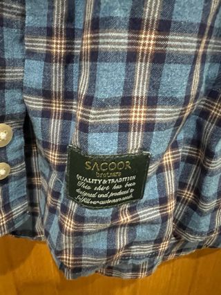 Camisa Sacoor Brothers Azul Xadrez