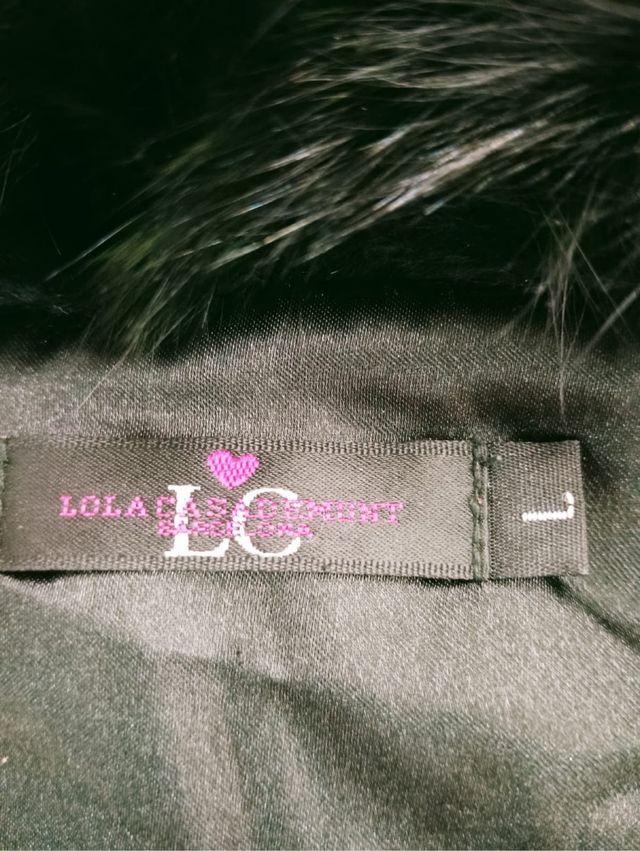 Abrigo LC verde y negro talla l