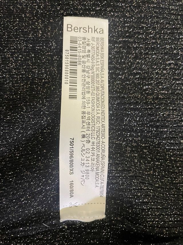 Coprispalle Bershka nero