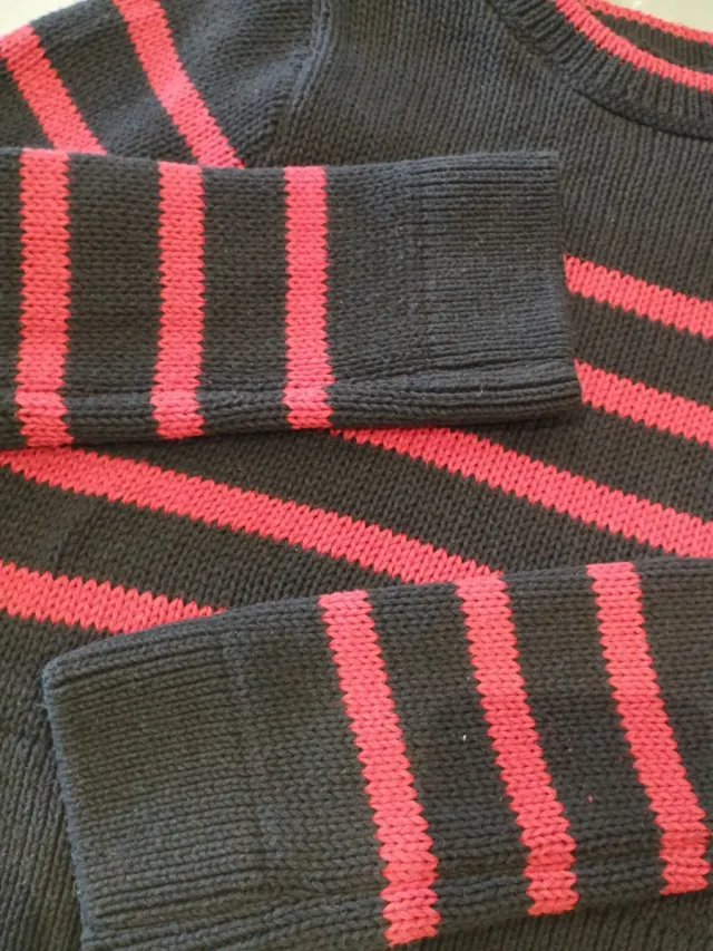 Jersey rayas azul y rojo