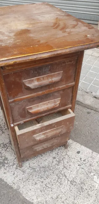 Mesa de despacho de roble americano