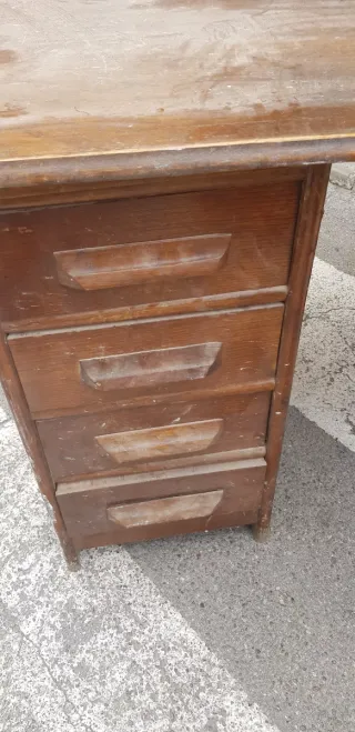 Mesa de despacho de roble americano