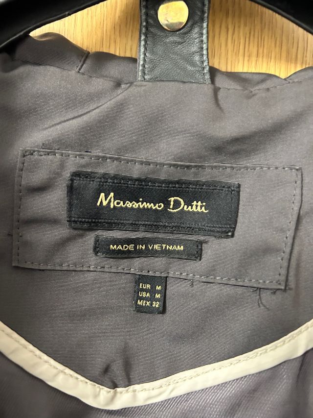 Abrigo Massimo Dutti Gris Talla M