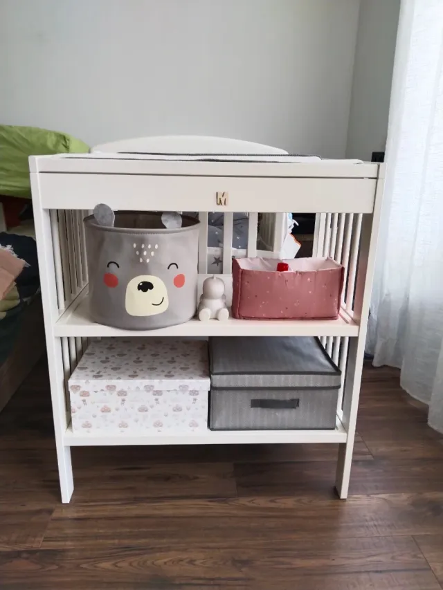 Mueble cambiador bebé blanco