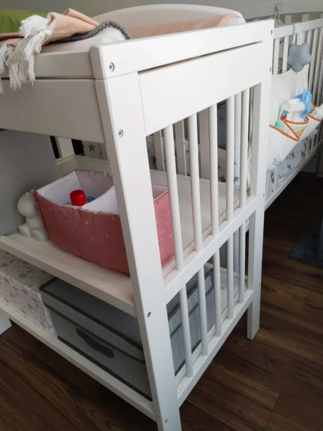 Mueble cambiador bebé blanco
