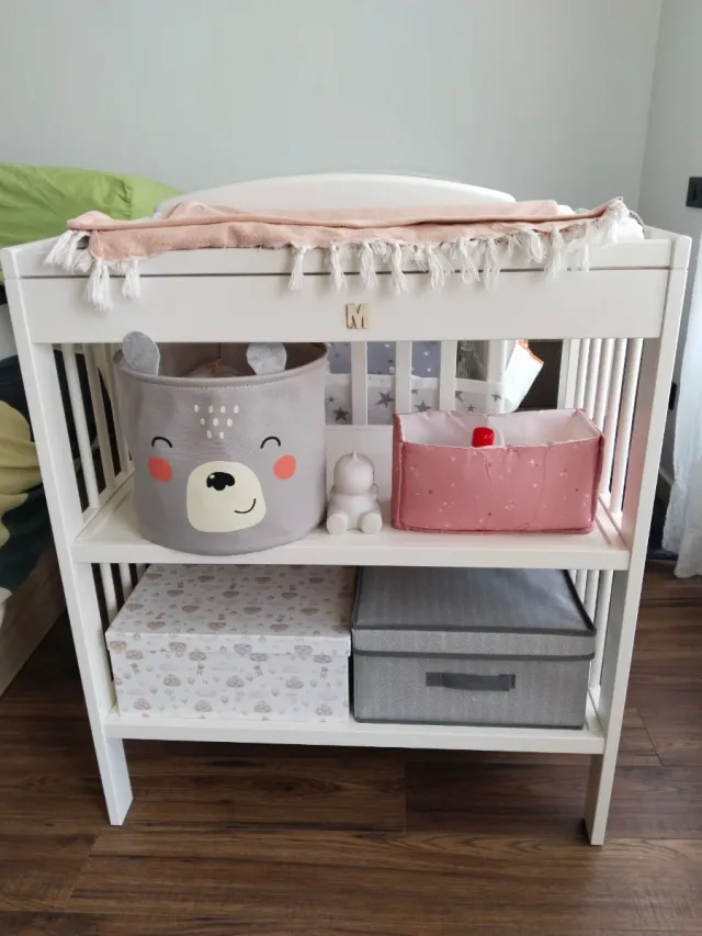 Mueble cambiador bebé blanco