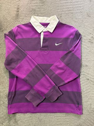 Polo Nike Vintage Rayas Morado Talla S
