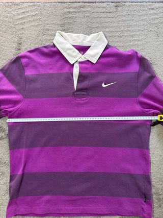 Polo Nike Vintage Rayas Morado Talla S