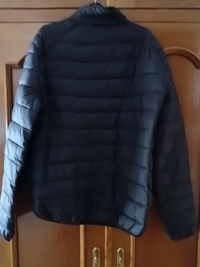 Abrigo acolchado Lefties hombre negro