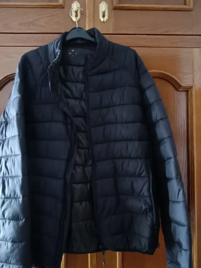 Abrigo acolchado Lefties hombre negro