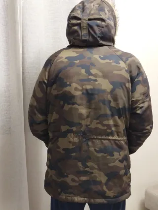 Chaquetón Camuflaje Marrón y Verde