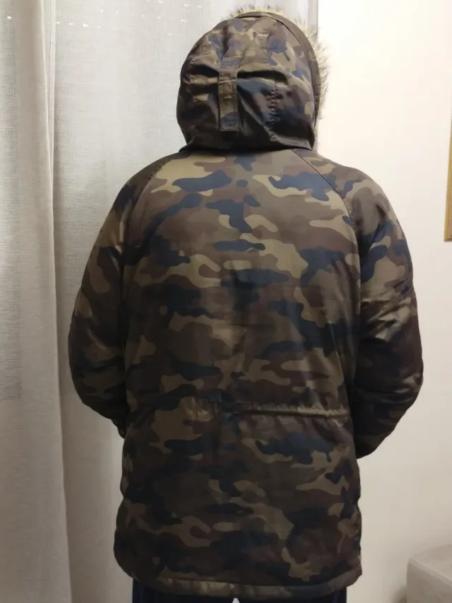 Chaquetón Camuflaje Marrón y Verde