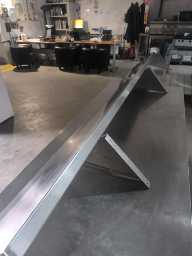 Estantería de pared acero inoxidable