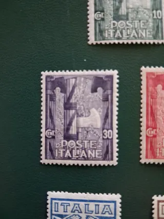 Francobolli Italia 1923 Anniversario Marcia Roma.