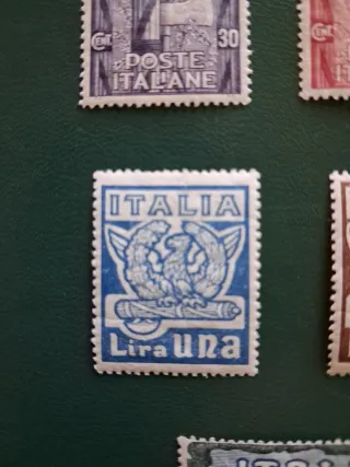 Francobolli Italia 1923 Anniversario Marcia Roma.