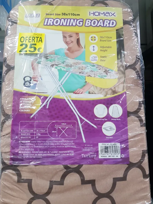 Tabla de planchar azul