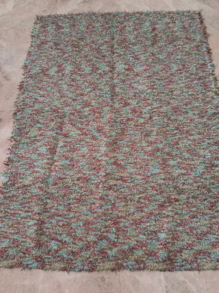 Alfombra Jarapa Morados y Turquesa