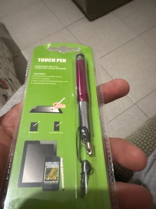 Lápiz Táctil Stylus Rosa y Plateado