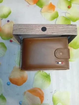 Cartera piel Genuin Leather 256