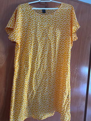 Vestido amarillo estampado SHEIN talla única