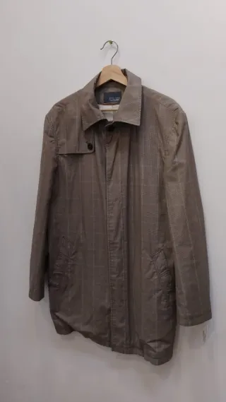 Gabardina Zara Hombre Marrón Talla L
