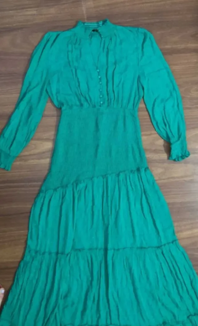 Vestido Capriche Verde Talla XS