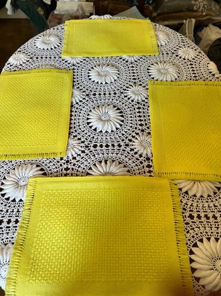 Jogo Americano Amarelo - 4 Peças