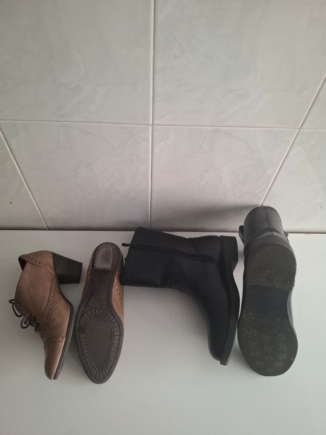 Lote Zapatos Dansi y Botas Piel Talla 37