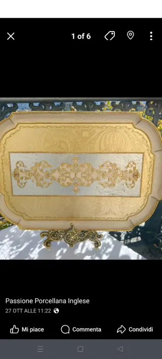 Vassoio fiorentino Sezzatini