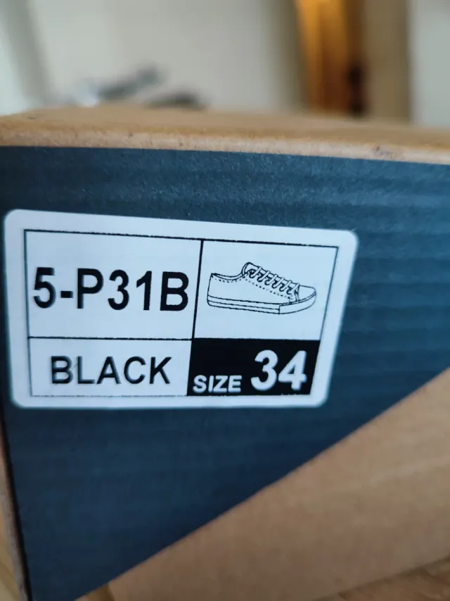 Zapatillas niño negras talla 34