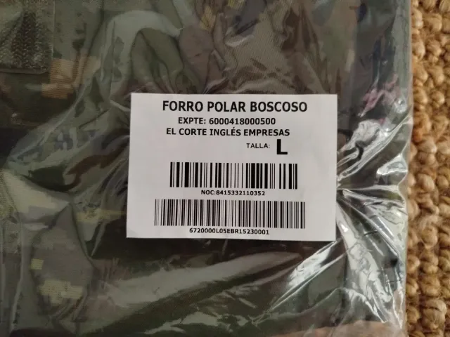 Forro Polar Militar Talla L Camuflaje
