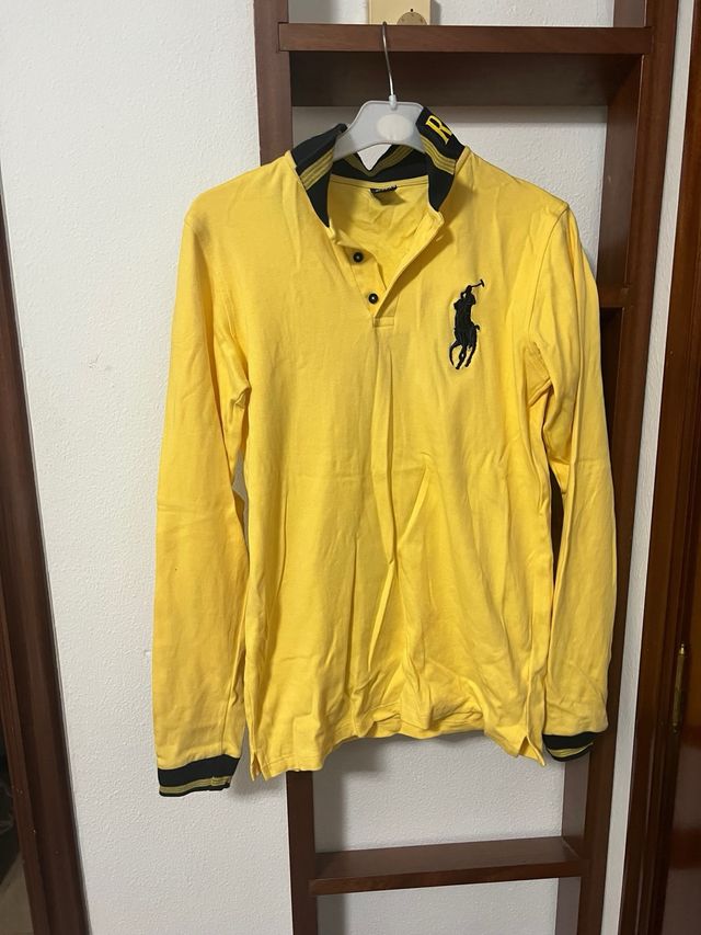 Polo Ralph Lauren giallo a manica lunga