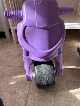 Moto correpasillos bebé niña rosa y lila