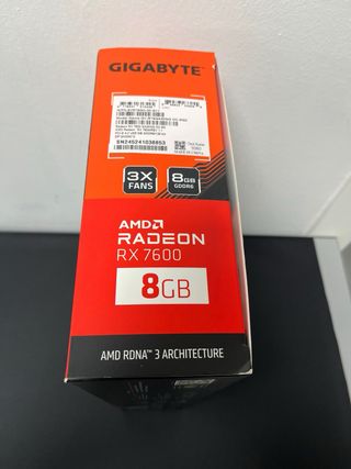 Gigabyte Radeon RX 7600 Gaming OC 8G AMD 8 Go DDR6