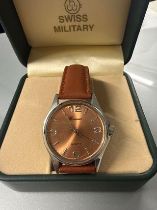 Reloj Swiss Military Cuarzo Marrón/Plata