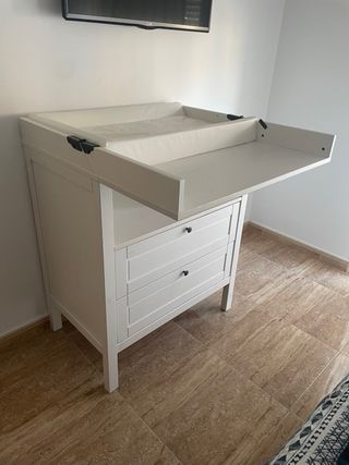Cambiador Cómoda IKEA Sundvik Blanca