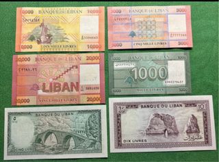 Banconote Libano - Lotto Misto