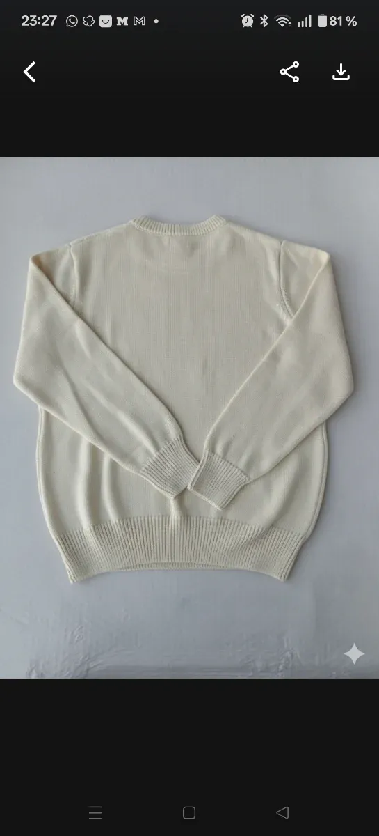 Jersey Stussy Beige Negro Talla Única