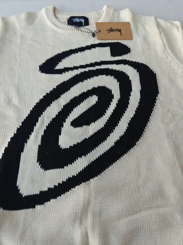Jersey Stussy Beige Negro Talla Única