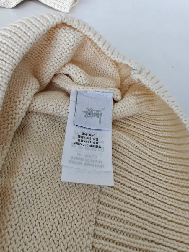 Jersey Stussy Beige Negro Talla Única