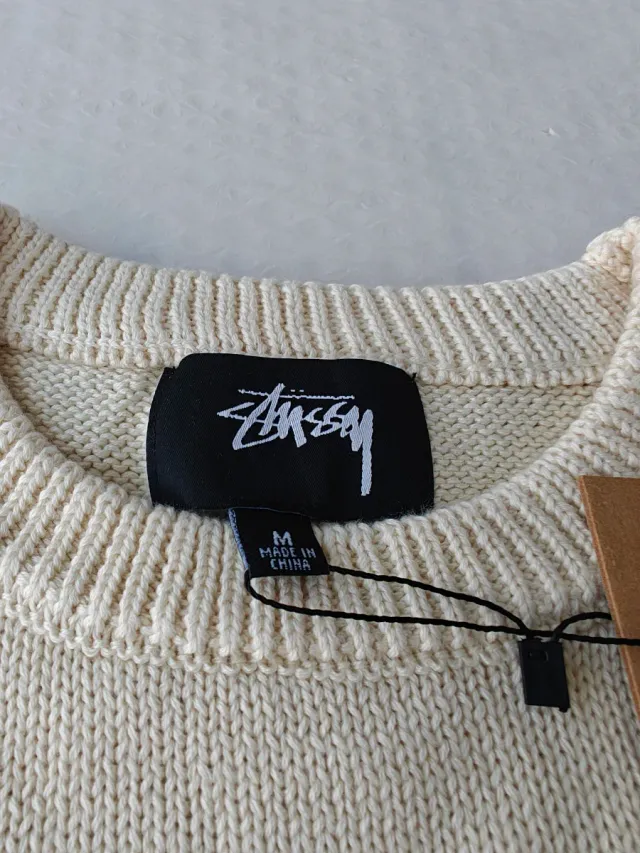 Jersey Stussy Beige Negro Talla Única