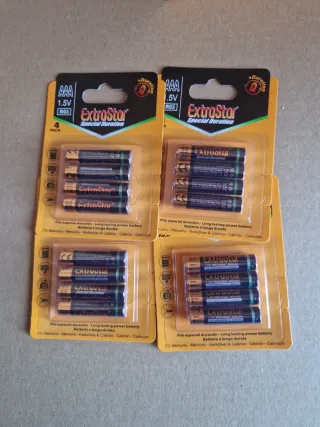Pack 4 Pilas AAA ExtraStar 1.5V R03