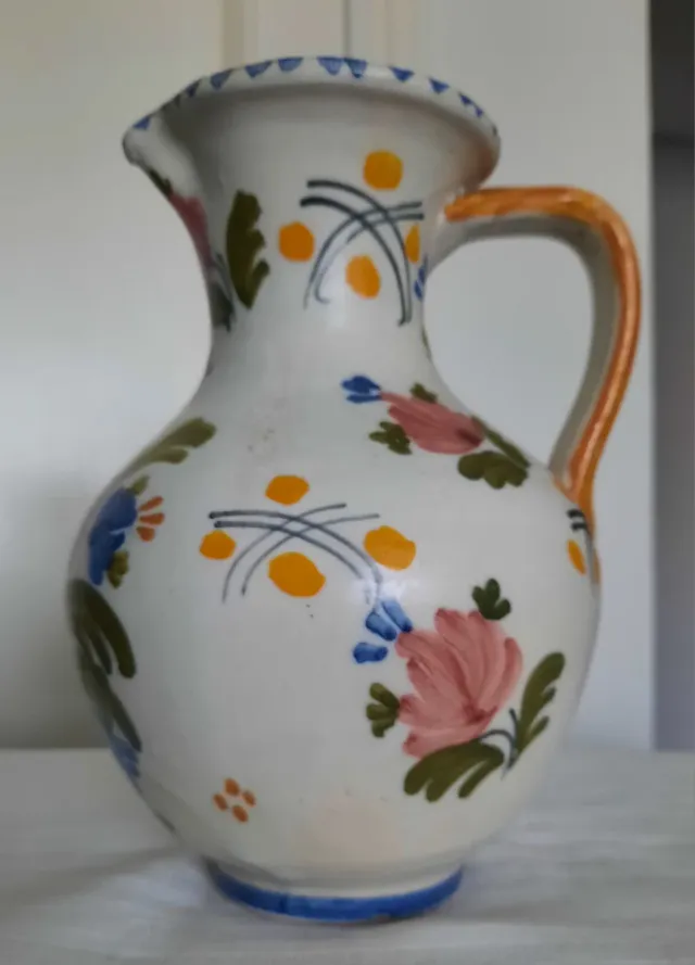 Jarra Talavera pintada a mano