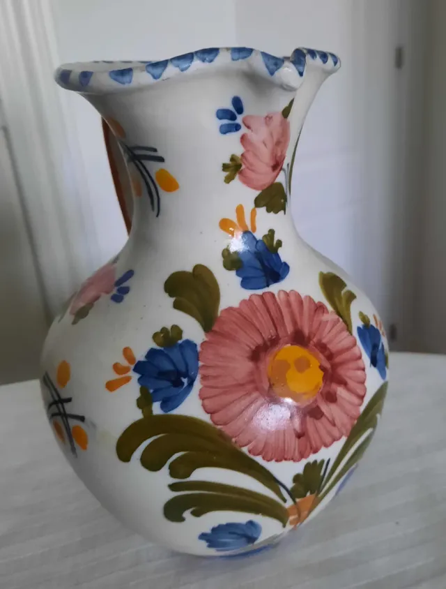 Jarra Talavera pintada a mano