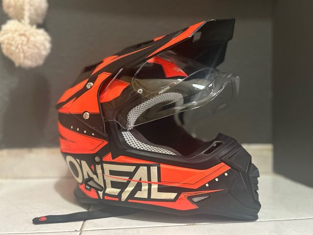 Casco de moto O'Neal naranja