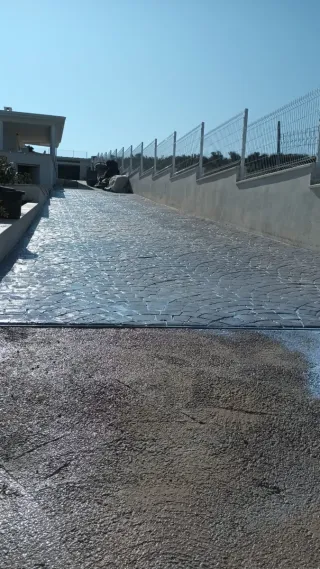 Hormigón liso e impreso.