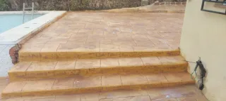 Hormigón liso e impreso.