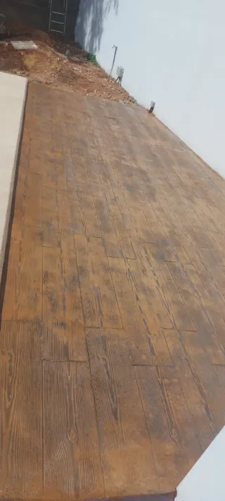 Hormigón liso e impreso.